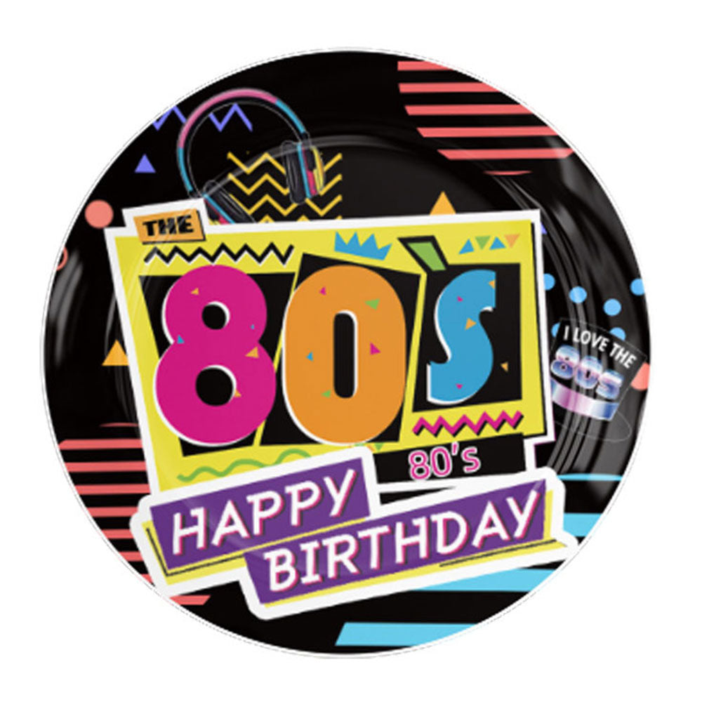 Back to the 80s Plates 10pk
