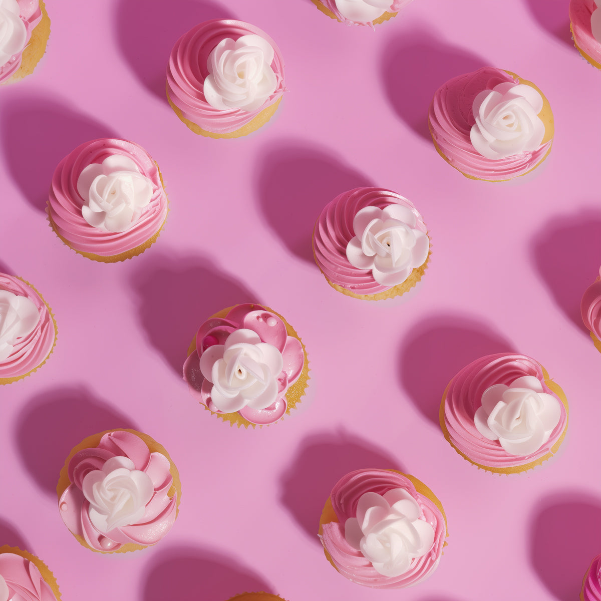 White Wafer Rosettes 6pk