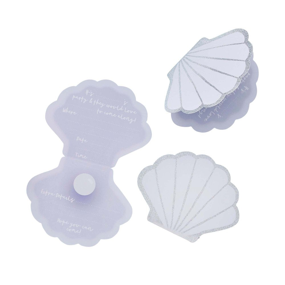 Shell Party Invitations 10pk