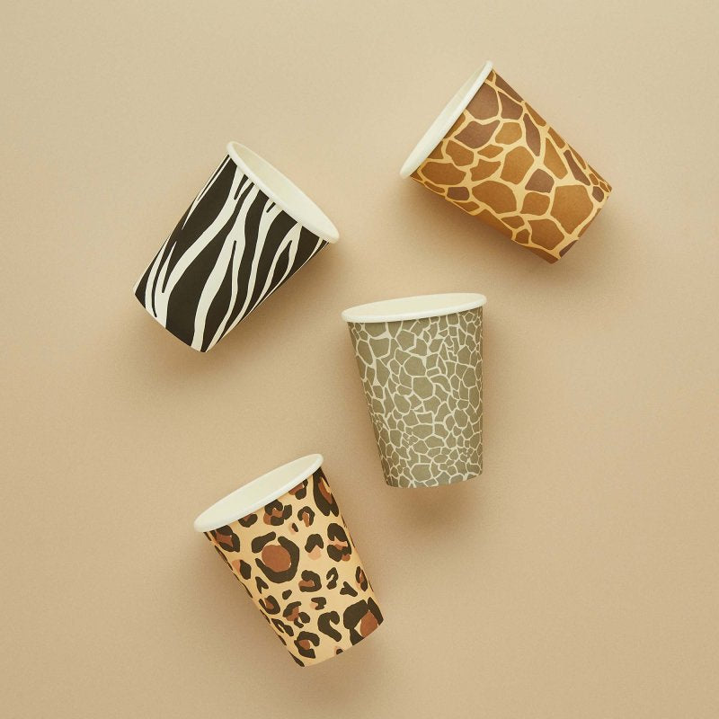 Animal Print Cups 8pk