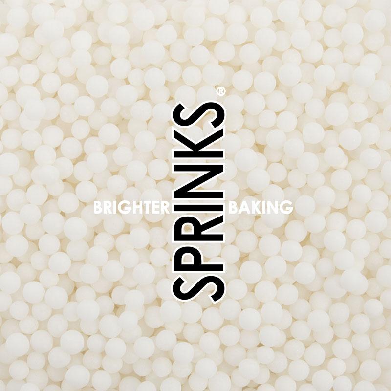 White Cachous Pearl Bead Sprinkles