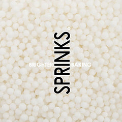 White Cachous Pearl Bead Sprinkles
