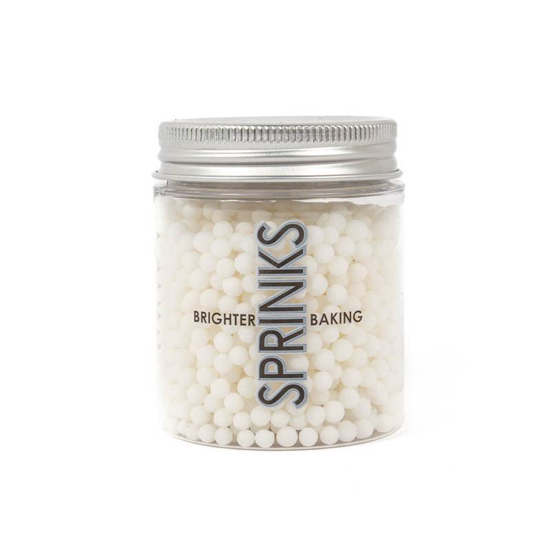 White Cachous Pearl Bead Sprinkles