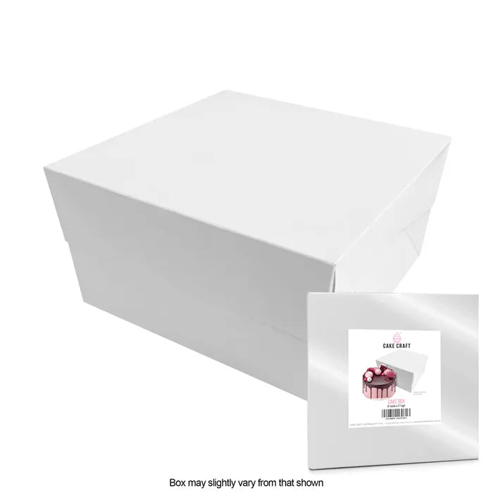 Cake Box 8x8x5in (20cm x 20cm x 13cm high)