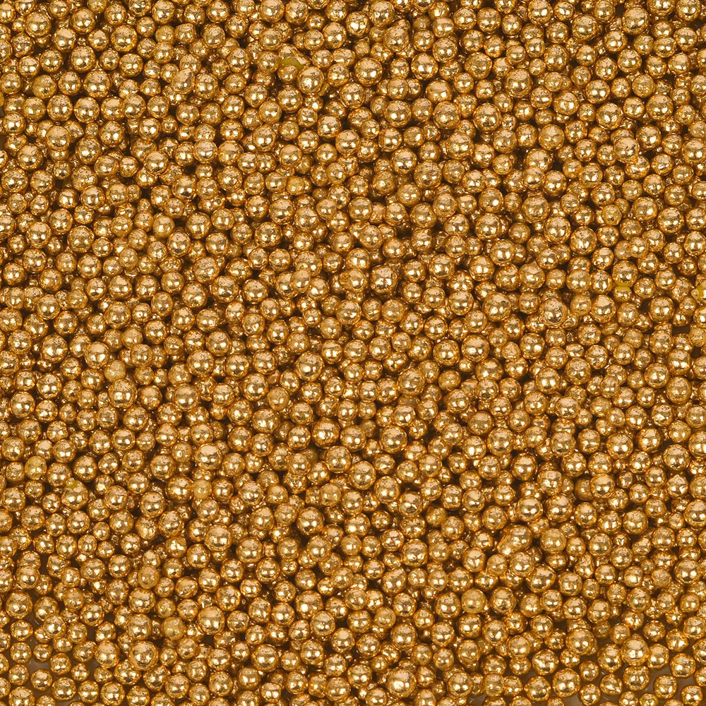 Crunchy Shiny Gold 2mm Sprinkles