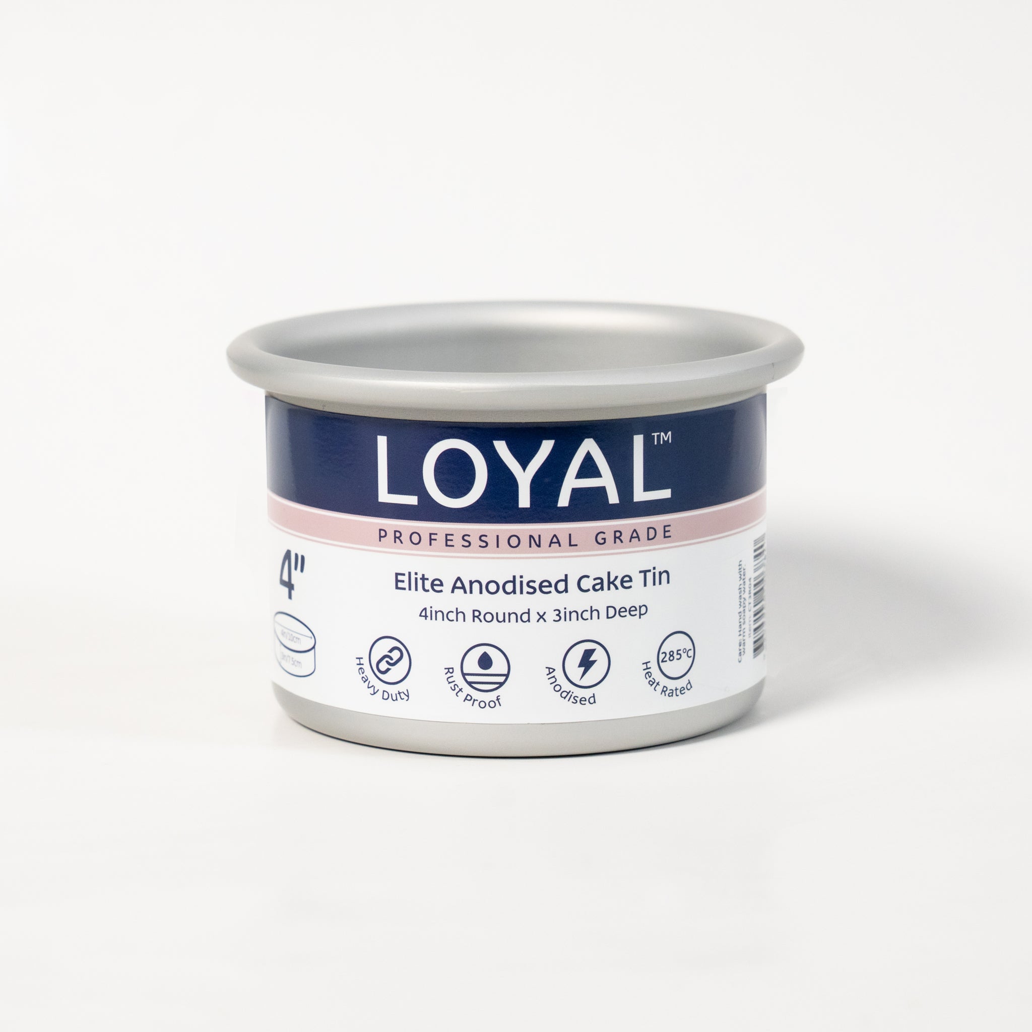 LOYAL Round Cake Tin 4" x 3" (10cm x 7.5cm)