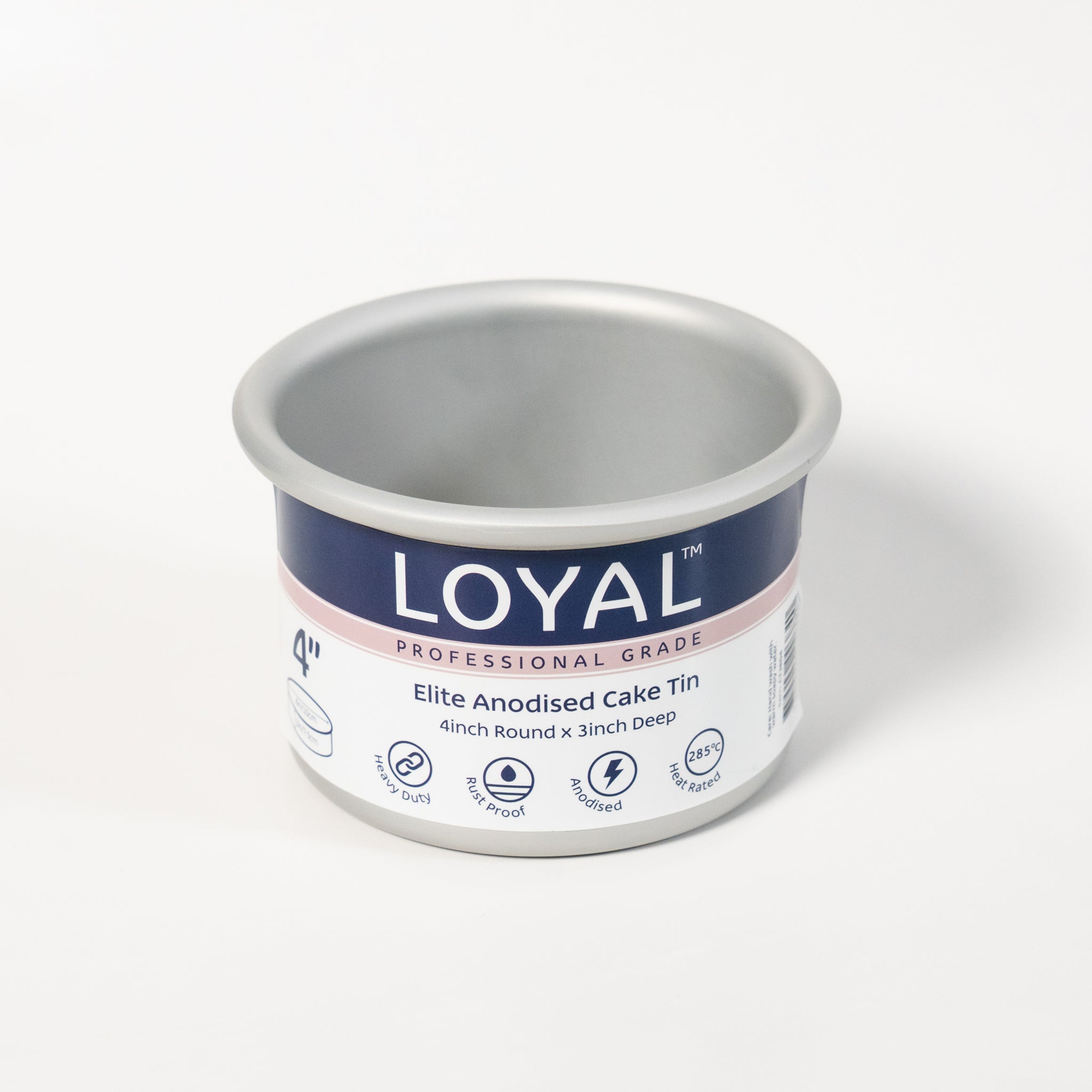 LOYAL Round Cake Tin 4" x 3" (10cm x 7.5cm)