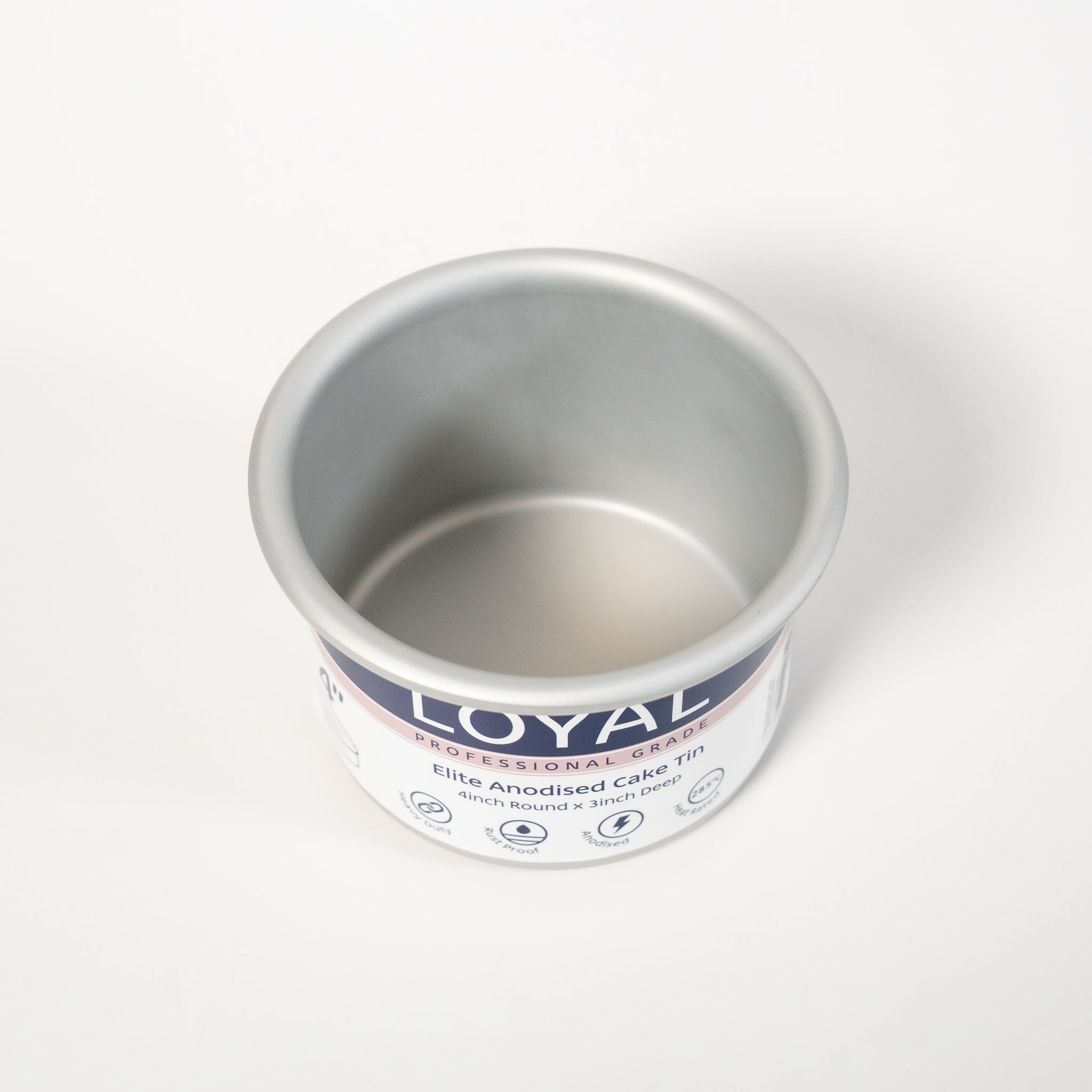 LOYAL Round Cake Tin 4" x 3" (10cm x 7.5cm)