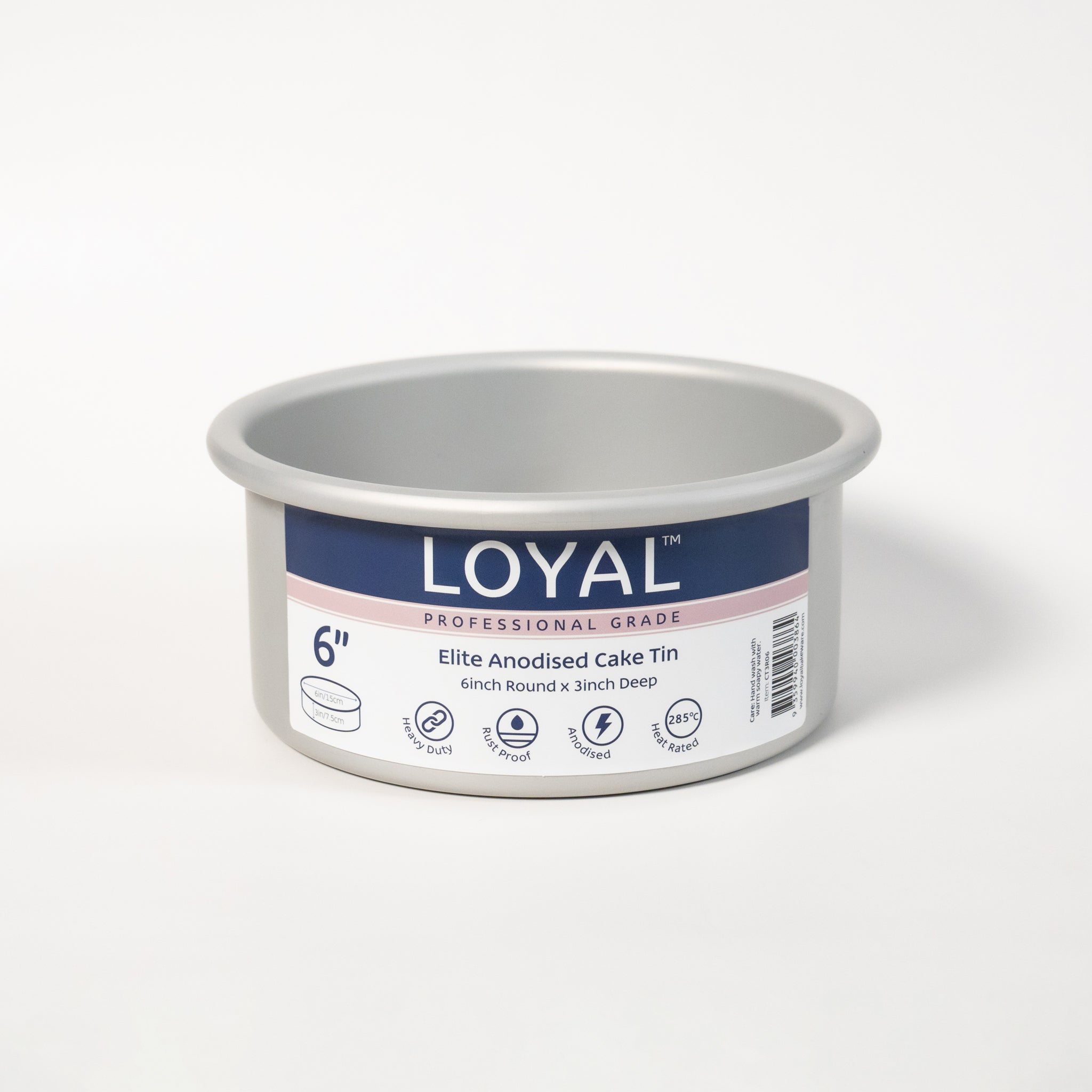 LOYAL Round Cake Tin 6" x 3" (15cm x 7.5cm)