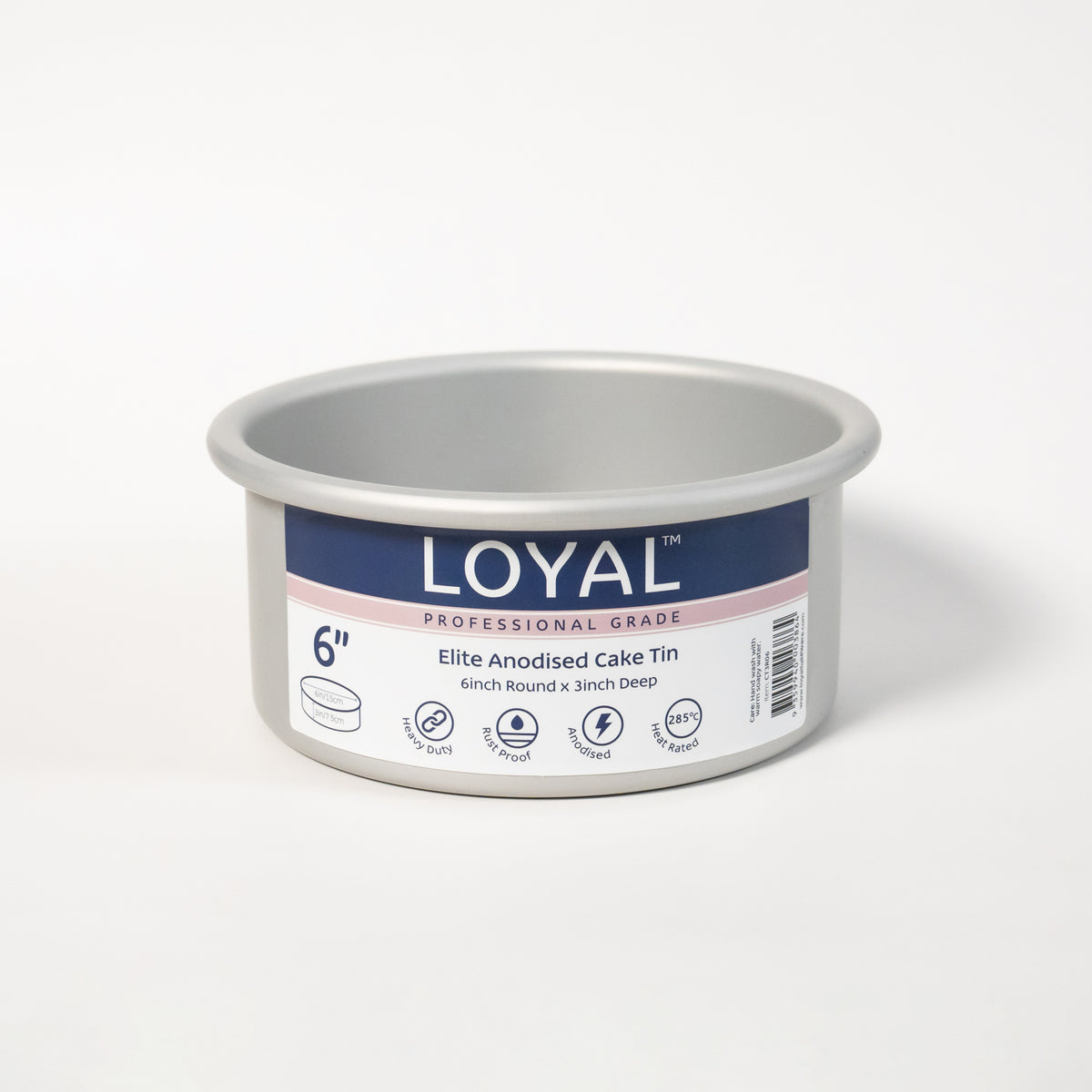 LOYAL Round Cake Tin 6" x 3" (15cm x 7.5cm)