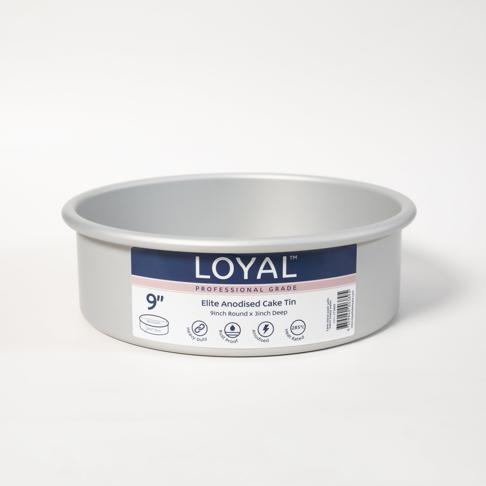 LOYAL Round Cake Tin 9" x 3" (23cm x 7.5cm)