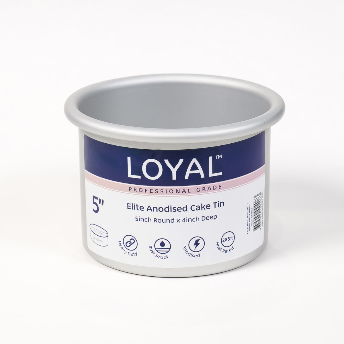 LOYAL Round Cake Tin 5" x 4" (12.5cm x 10cm)