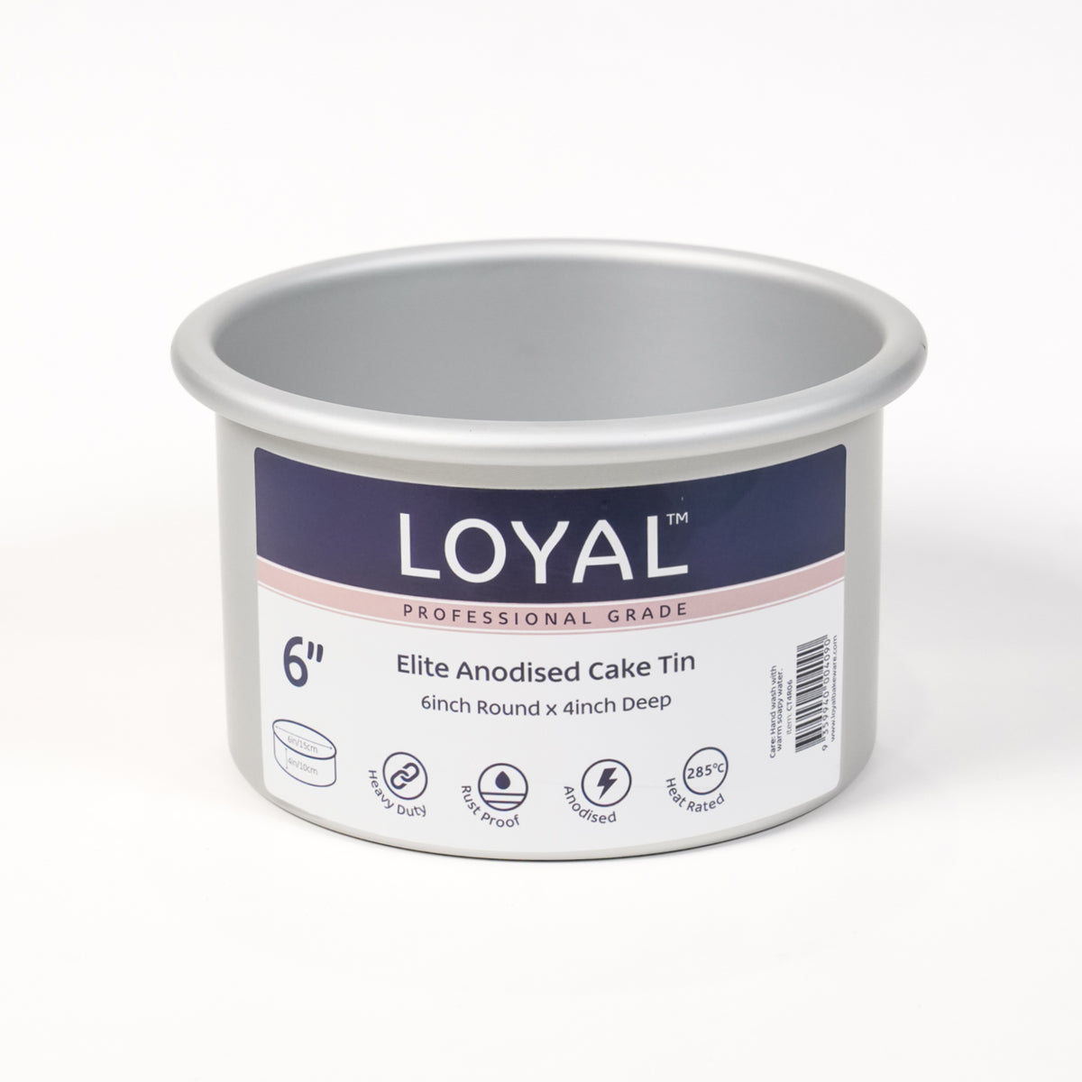 LOYAL Round Cake Tin 6" x 4" (15cm x 10cm)