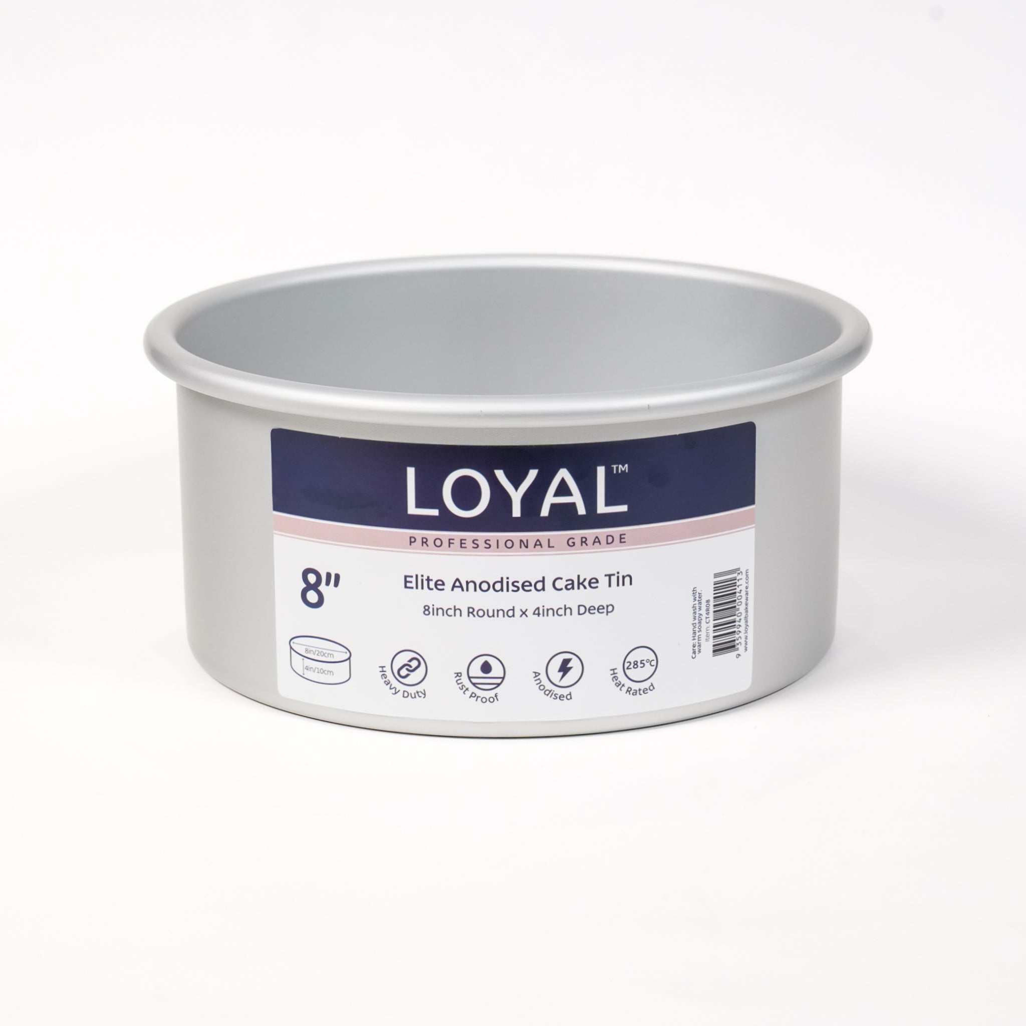 LOYAL Round Cake Tin 8" x 4" (20cm x 10cm)