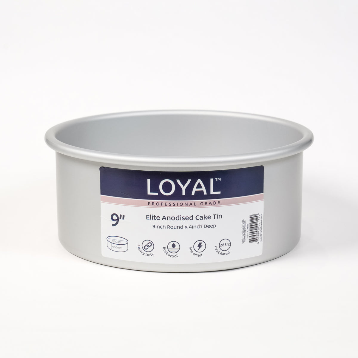 LOYAL Round Cake Tin 9" x 4" (22.5cm x 10cm)