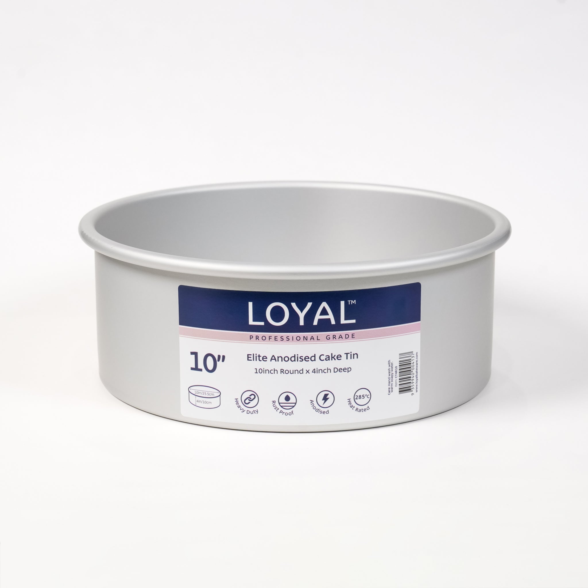 LOYAL Round Cake Tin 10" x 4" (25cm x 10cm)