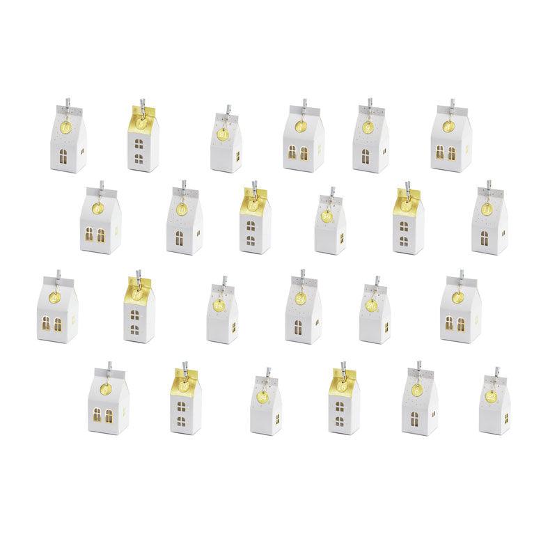White Advent Calendar Houses