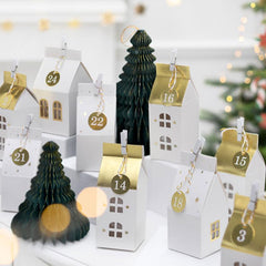 White Advent Calendar Houses