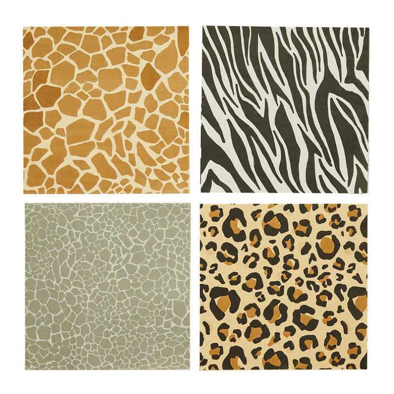 Animal Print Napkins 16pk