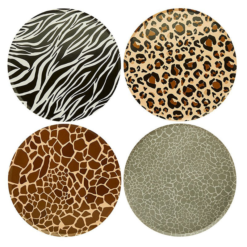 Animal Print Plates 8pk