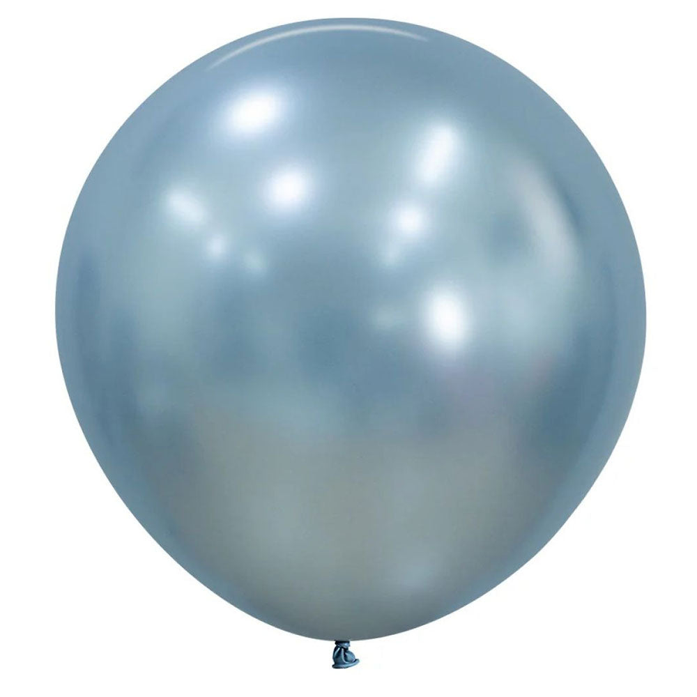 Large 60cm Silk Arctic Blue Balloons