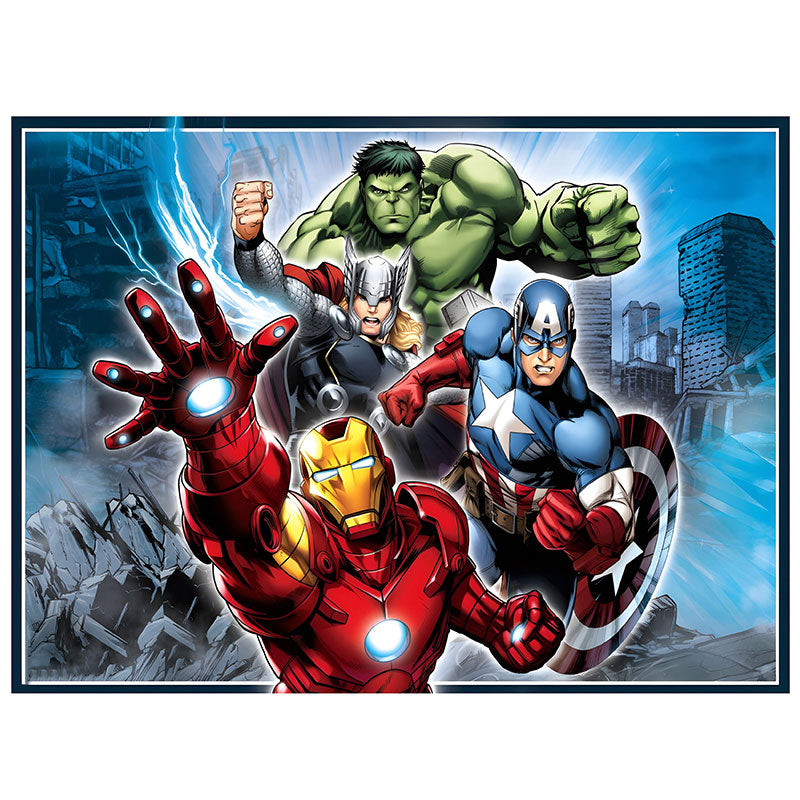 Avengers Edible Icing Cake Image A4