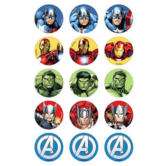 Avengers Edible Icing Cupcake Images