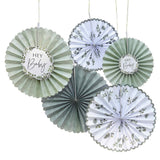 Botanical Baby Fan Decorations