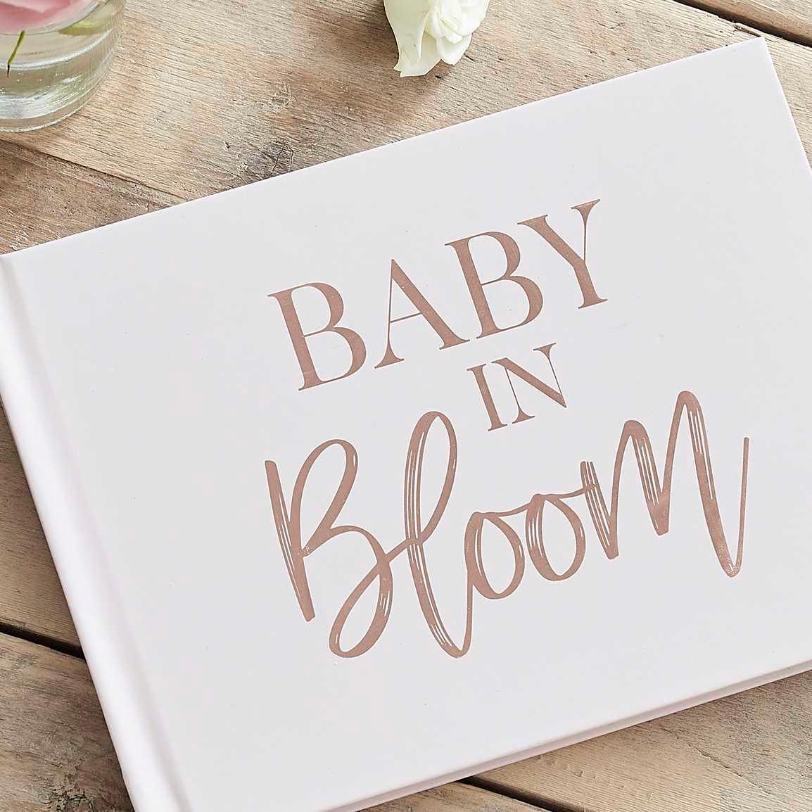 Rose Gold And Blush Baby Shower Guest Book