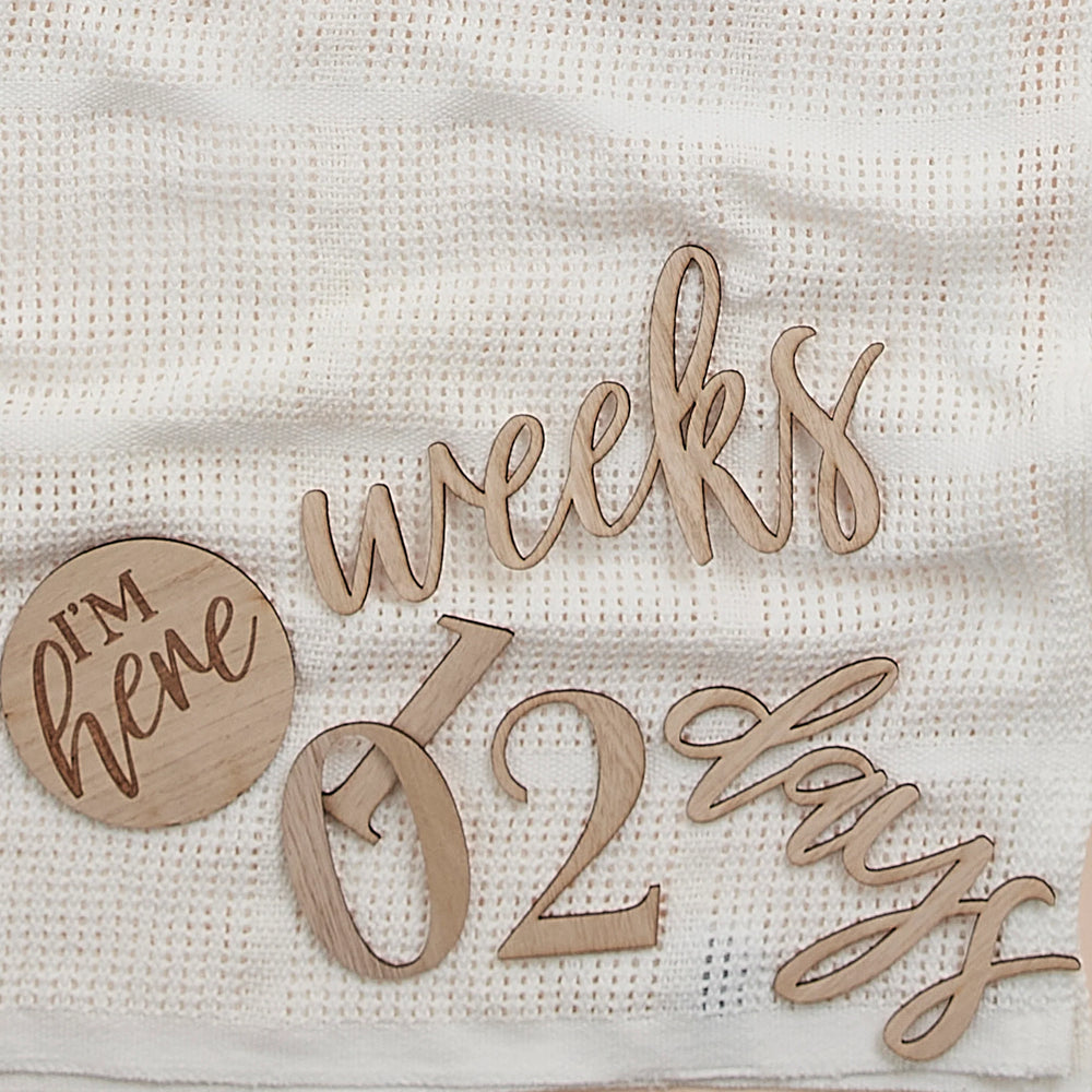 Wooden Baby Milestone Signs