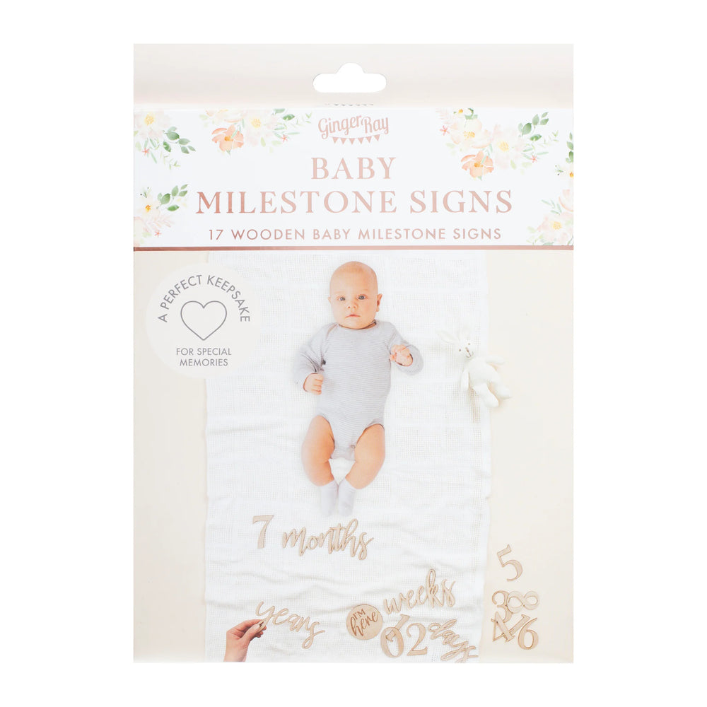 Wooden Baby Milestone Signs