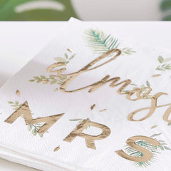 Botanical Hen Party Bridal Shower Napkins