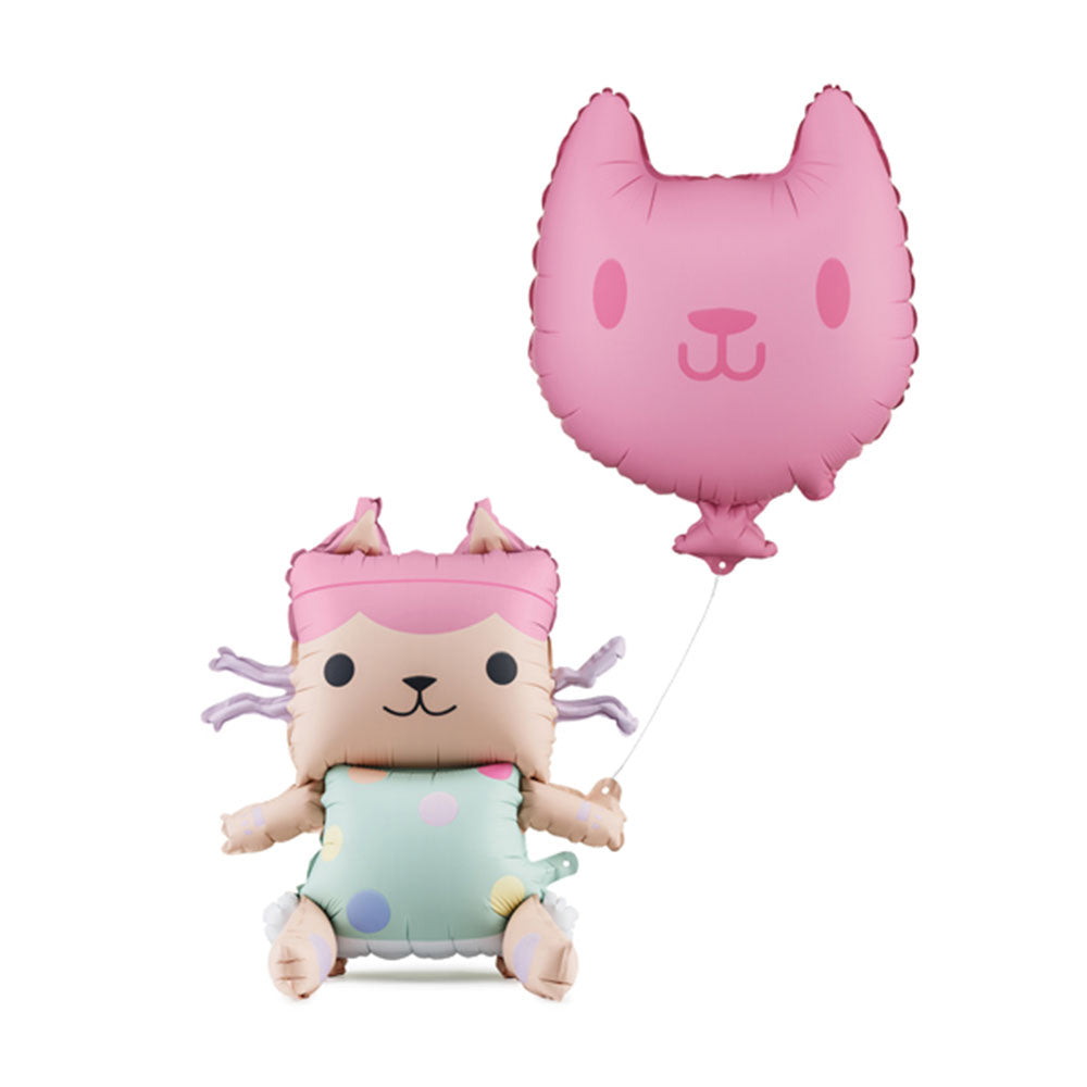 Gabby's Dollhouse Baby Box & Cat Foil Balloon