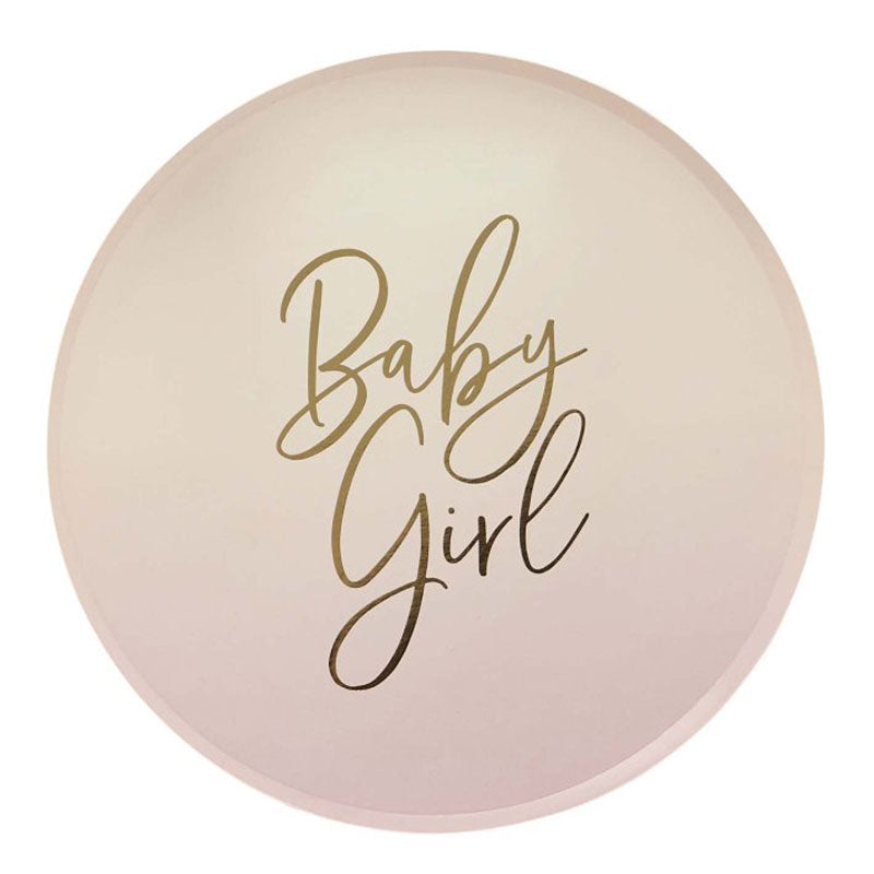 Baby Girl Plates 8pk