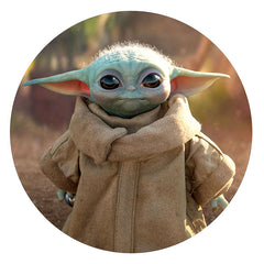 Baby Yoda Grogu Edible Icing Cake Image