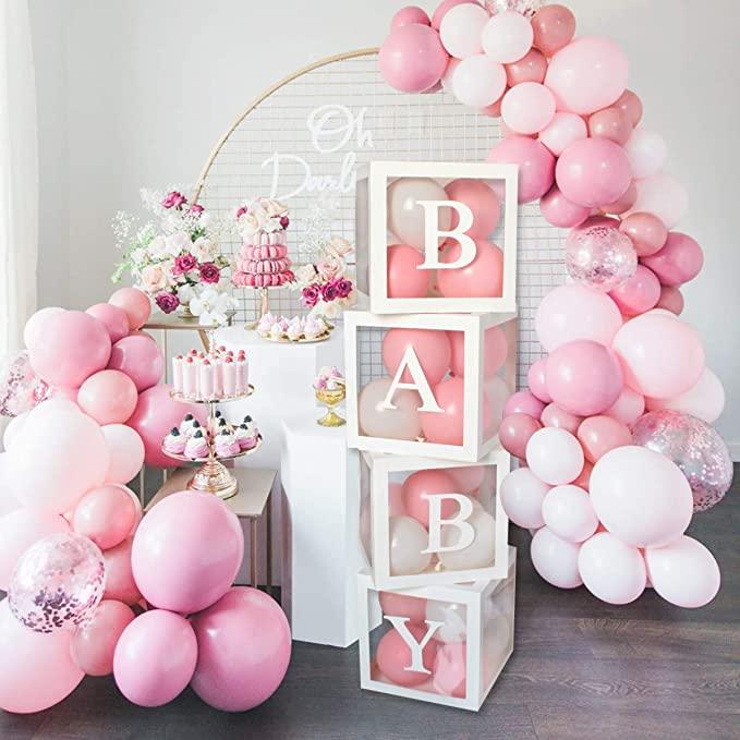 White Baby Balloon Boxes