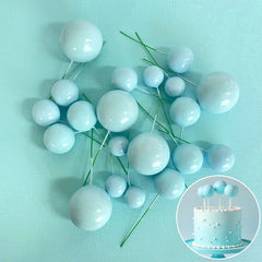 Baby Blue Cake Ball Toppers 20pk