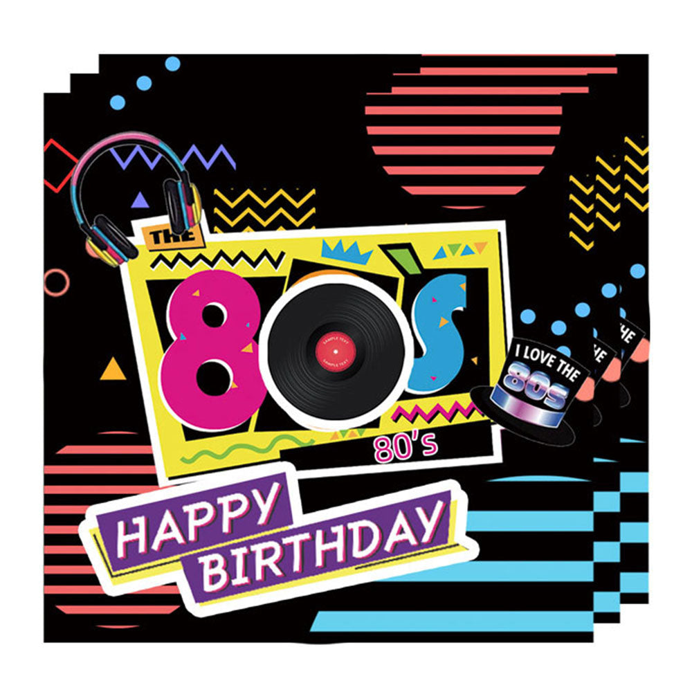 Back to the 80s Napkins 20pk