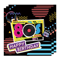Back to the 80s Napkins 20pk