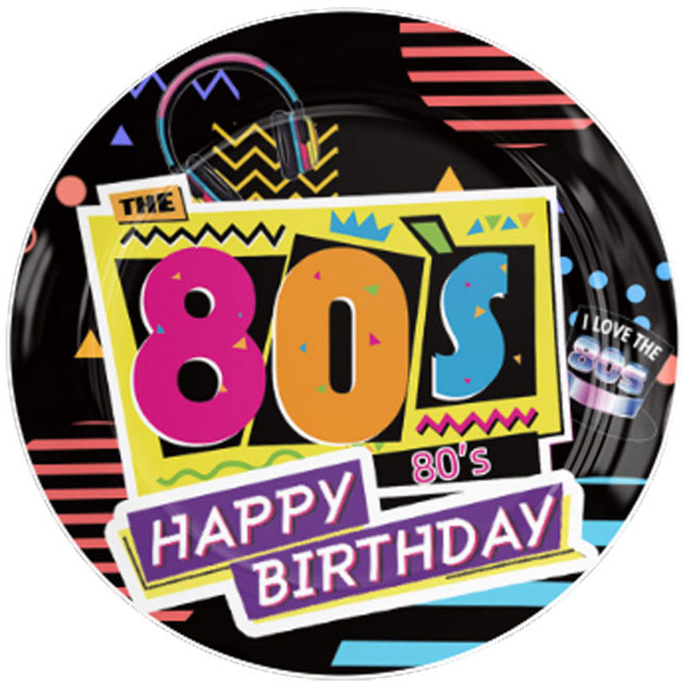 Back to the 80s Large Plates 10pk