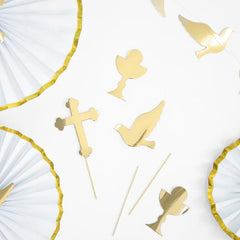 First Communion Cake & Cupcake Toppers 6pk