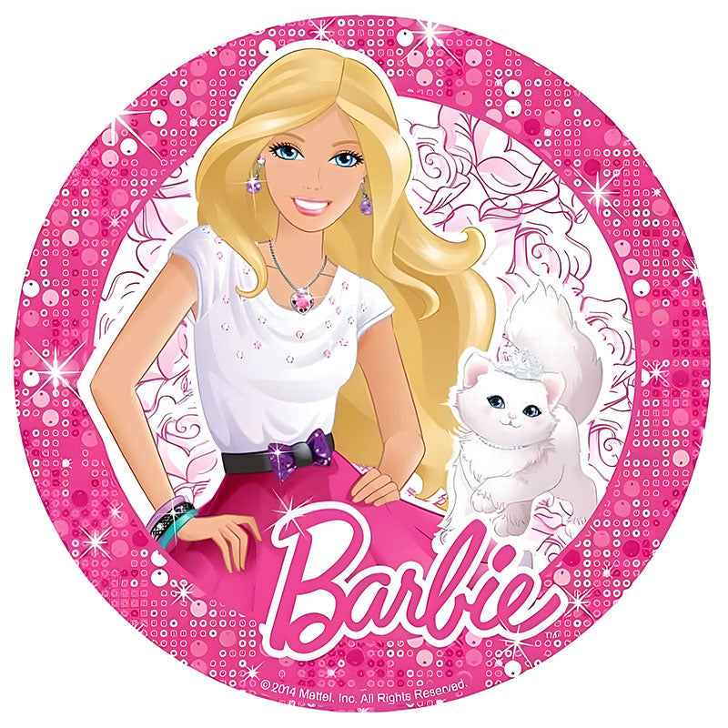 Barbie Edible Icing Cake Image