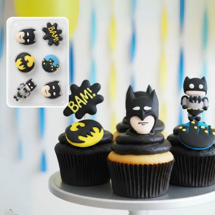 Batman Sugar Icing Decorations 6pk