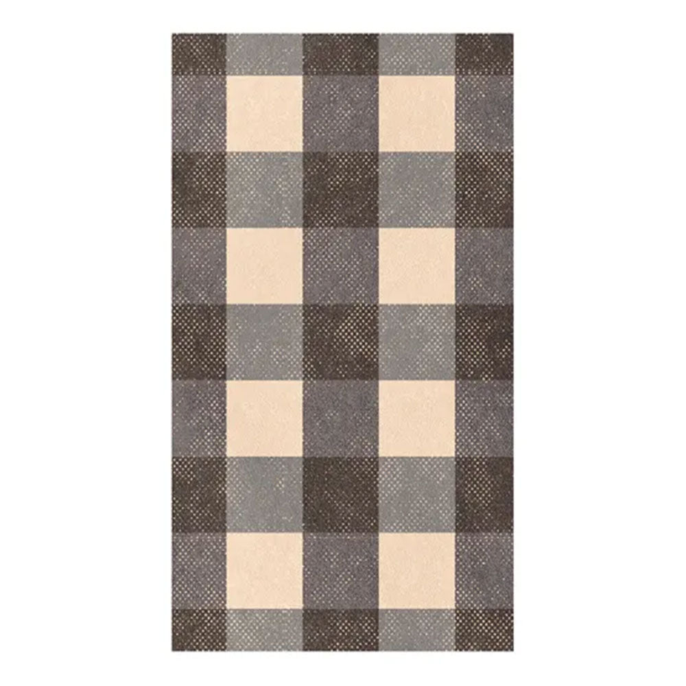 Black Gingham Large Napkins 20pk