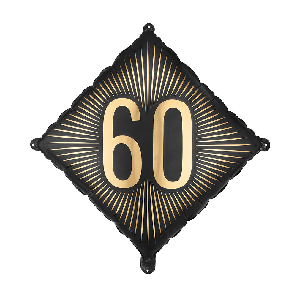 Black & Gold 60 Foil Balloon