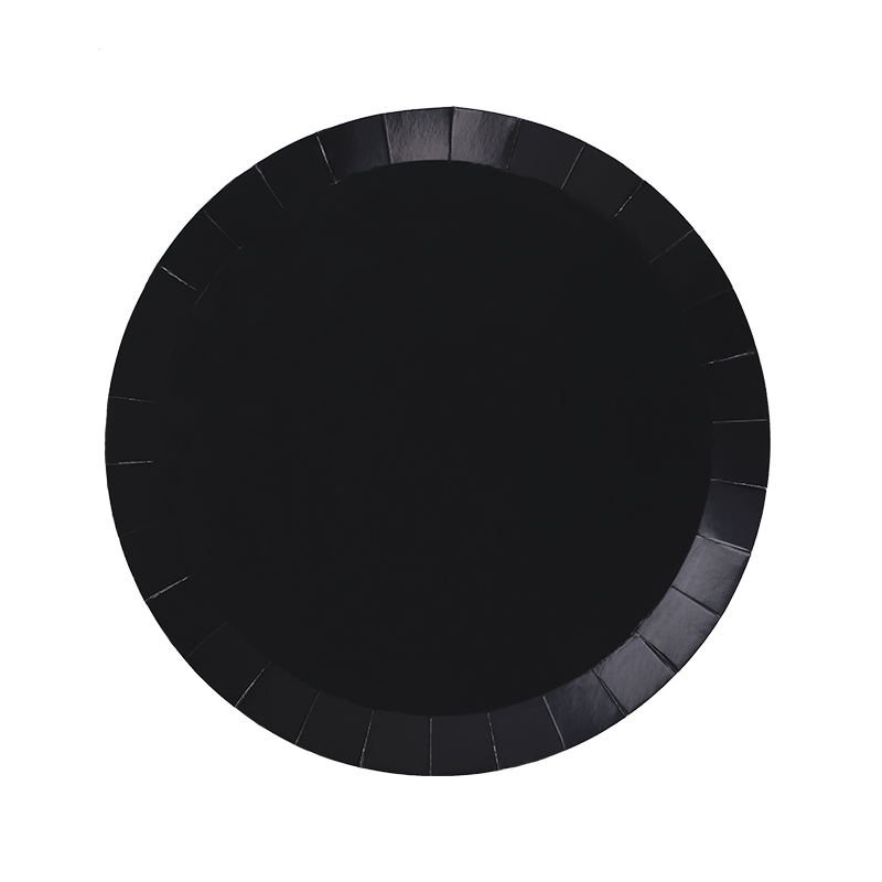 Black Snack Plates 20pk