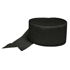 Black Crepe Streamers