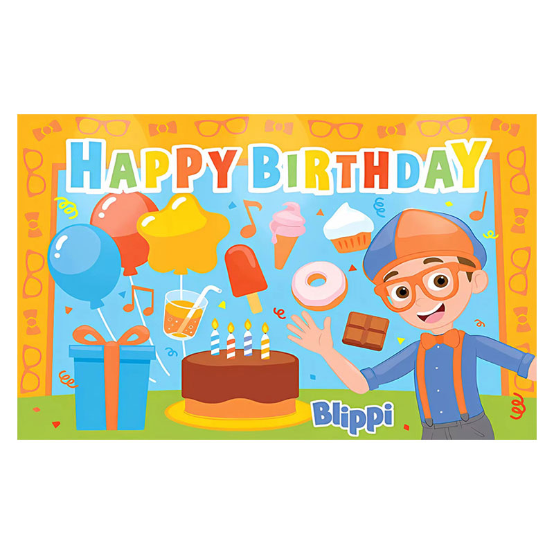 Blippi Poster Backdrop