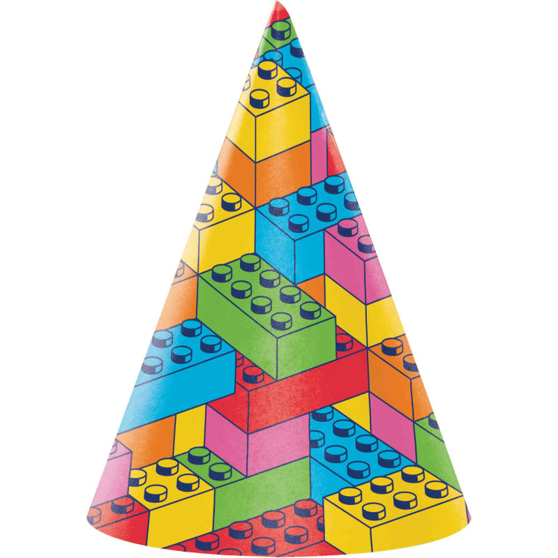 Block Bash Party Hats 8pk