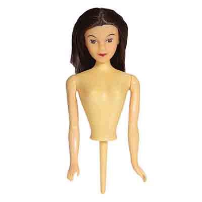 Doll Cake Topper - Brunette Hair